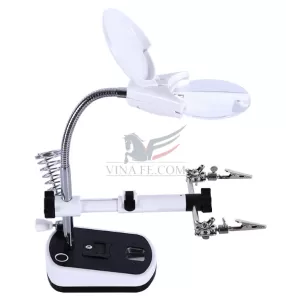 Bộ giá đỡ mỏ hàn có tay kẹp và kính lúp (Hàng đặc biệt)